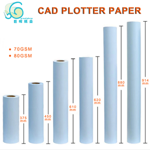 Chất Lượng Cao Nhà Máy Bán Buôn Plotter Giấy Cuộn Trắng Trái Phiếu Giấy CAD Vẽ Kỹ Thuật Giấy - Product Image 3