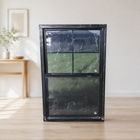 Fenêtres à double battant de style américain Meidoor MD83, dimensions personnalisées, cadre en aluminium à rupture de pont thermique avec serrure de sécurité