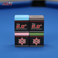 Craie de billard personnalisable R-QK ASN 3X Friction, qualité tournoi, antidérapante, faible poussière, gris, bleu, vert, rose, vente en gros