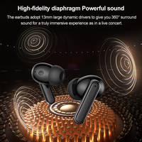 Écouteurs True Wireless TWS pour Gaming, Sans Fil avec ANC ENC Oraimo, Bluetooth V5.3, Réduction de Bruit, Casque Sport Intra-Auriculaire