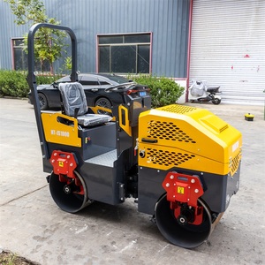 1 тонный Мини дорожный каток 1 тонный гидравлический Вибрационный уплотнитель для продажи - Product Image 4