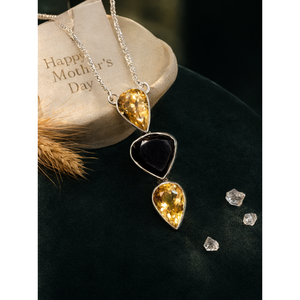 Stunning smokey citrine necklace in 925 sterling silver - gemstone/<b>crystal</b> <b>jewelry</b> Mother's - Product Image 3