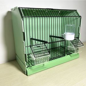 Luxueux Simple Belle Cage à oiseaux en fer à fil Durable Cage d'élevage à la main avec support roulant adapté à toutes sortes d'oiseaux - Product Image 3