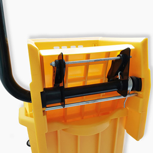 Serpillière commerciale avec manche en acier, seau essoreur robuste de 33 litres, plusieurs couleurs, pour un nettoyage quotidien - Product Image 5