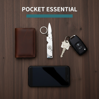 Gyro-mes EDC vouwmes roestvrij staal DIY OEM handbagage zakmes exquisiete fruitmes uitpakken express multifunctioneel