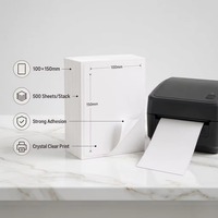 Printer Label Thermal 4x6 Inch Laris Manis - 500 Label Pengiriman Putih/Roll untuk Logistik Gudang