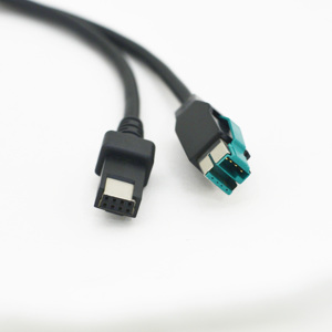 Automotive FAKRA <b>Cable</b> 12V Powered <b>USB</b> Male to 2*4PIN Scanner <b>Cable</b> <b>for</b> POS Terminal <b>Printer</b> - Product Image 2