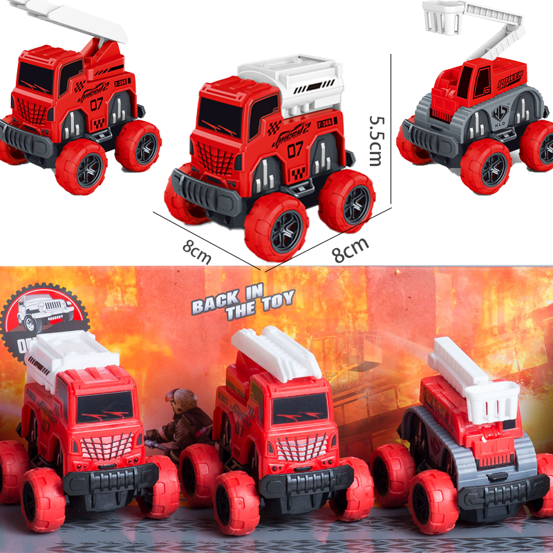 3 camions d'incendie