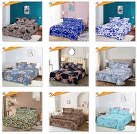 Vente de Gros Draps de Lit Queen Size Draps Plats 3 Pièces en 1 Ensemble de Draps de Lit 3pcs Draps Lit 2 Places