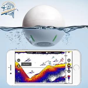 HD inteligente ultrasonido buscador de peces cámara portátil inalámbrica GPS teléfono móvil buscadores de peces bajo el agua Visual <span class=keywords><strong>Sonar</strong></span> tecnología de bola - Product Image 2