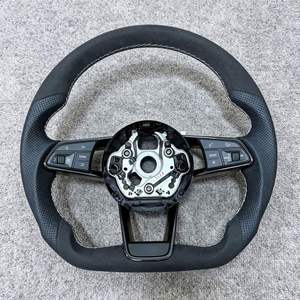 Volant sport en cuir perforé complet pour <span class=keywords><strong>Audi</strong></span> A3 8V A4 A5 A6 C6 A7 A8 C7 C8 A8 S3 <span class=keywords><strong>S4</strong></span> S5 S6 B8 Rs3 Rs5 Rs6 - Product Image 2