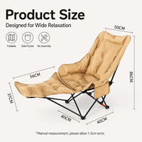 Chaise pliante inclinable portable, réglable pour s'asseoir et se reposer, idéale pour le camping en plein air, la pêche, les pique-niques, la sieste au bureau et les loisirs