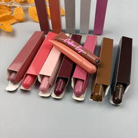 Gloss à lèvres repulpant aux peptides, 18 couleurs, avec tube et boîte tonal, marque privée, vente en gros