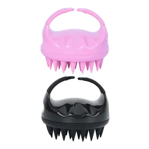 Massageador de silicone para cabelo, massageador portátil de plástico em forma de dentes personalizado, preço barato