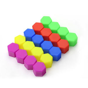 17/19/21 مللي متر السيارات عجلة صامولة عروة واقية مركبة محور عجلات يغطي سيليكون سيارة عجلة الجوز غطاء المسمار - Product Image 5