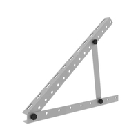 Supports de montage de panneaux solaires Rackmodo en aluminium et acier inoxydable, inclinaison réglable, angle personnalisable, argent, noir, rapide