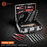 92PCS Chrome Vanadium de Boîte à Outils En Aluminium Boîte À Outils Kit