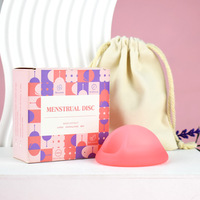 Furuize Disque Menstruel en Silicone de Grade Médical 100% Facile à Utiliser Personnalisable Acceptable Réutilisable Produit de Santé Disque Menstruel pour Femmes