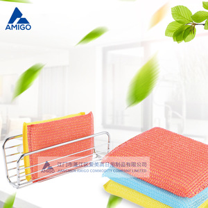 Estropajos angulares de colores Amigo, rectangulares, de doble cara, para limpiar ollas y sartenes de cocina - Product Image 1