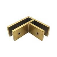 Support de fixation en acier inoxydable duplex 2205 à 90 degrés pour verre, design moderne, pour escalier, balcon, piscine extérieure, clôture, hôpital - DIY