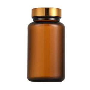 100ml 150ml 200ml 250ml bouteilles en verre ambré bouchon en caoutchouc vide pilule comptage tablette capsule bouteille emballage pour gouttes oculaires - Product Image 1