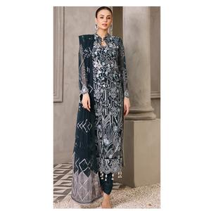 Costume Salwar pakistanais en matériau semi-cousu de qualité standard avec Dupatta pour les occasions de mariage et de festival - Product Image 1