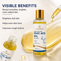 LAMARINE Huile Essentielle Pure 100% Naturelle et Biologique, Éclaircissante pour la Peau, à base de Noix de Coco, Huile d'Olive, Acide Kojique, Glutathion, Raffermissante et Unifiante