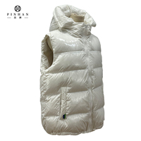 Veste sans manches en duvet de canard blanc chaud à la mode veste courte à capuche pour femmes débardeur manteau en duvet gilet pour hommes et femmes