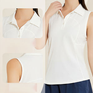 Summer Yoga Wear <b>Women's</b> Sports Top Polo <b>Vest</b> Quick-Drying Professional <b>Running</b> Training Outerwear Fitness Sleeveless <b>Vest</b> - Product Image 5