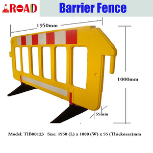 Barrière de circulation pliable et extensible en plastique à injection d'eau - Product Image 2