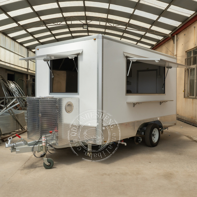 USA Standards 14ft Concession Food Trailer Customized Fast Food Mobile Kitchen Trailer for Sale