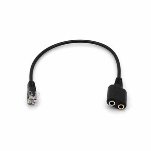 Cavo Adattatore Audio da RJ9 a 3,5mm, da Maschio a 2 Porte Femmina, Convertitore per Cuffie per Telefono, Call Center, Proiettore, Altoparlante - Vendita all'Ingrosso - Product Image 1