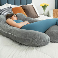Oreiller de soutien dorsal pour dormir, oreiller de grossesse en forme de U pour tout le corps, fourni par le fabricant