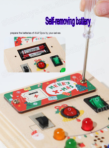 Juguete Educativo de Madera <span class=keywords><strong>Montessori</strong></span> con Luces LED y Música para Niños Pequeños, Gran Venta - Product Image 5