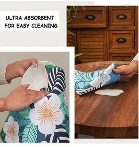 Custom Microfiber White Kitchen Towel Waffle Sublimation Animal Printed Hand Towel - Product Image 4