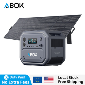 สถานีไฟฟ้าพกพา ABOK 2500W 3000W ความจุ 2160Wh เครื่องกำเนิดพลังงานแสงอาทิตย์ 100-240V แบตเตอรี่สำรองสำหรับบ้าน ระบบสำรองไฟฉุกเฉิน เครื่องกำเนิดไฟฟ้าพลังงานแสงอาทิตย์ - Product Image 2