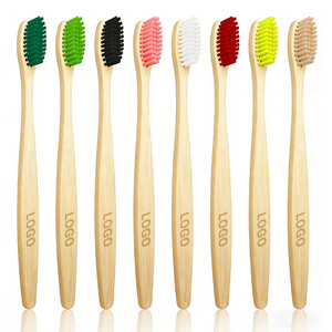 Emballage personnalisé <span class=keywords><strong>Brosse</strong></span> à dents pour enfants en bambou biologique avec poignée et poils doux pour un usage domestique - Product Image 2
