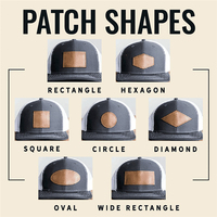 Écussons en cuir personnalisés pour casquettes de camionneur, étiquettes en cuir, vente en gros, gravure laser, gaufrage, patchs en similicuir PU pour casquettes et chapeaux