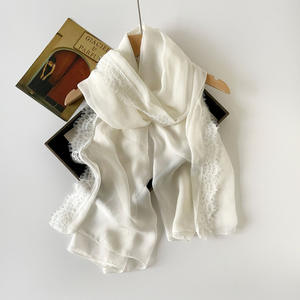 新しいスタイルのイスラム教徒のスカーフホットアラブヒジャーブ物事ソフトレースデザイン通気性と軽量スカーフショール新着<span class=keywords><strong>2025</strong></span> - Product Image 3