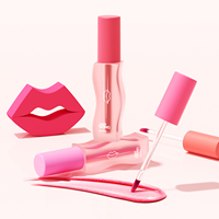 Conteneur vide personnalisé pour gloss à lèvres, 3 ml, en plastique, tube de gloss à lèvres fantaisie, étiquette privée avec emballage en boîte