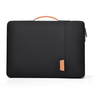 16 Inch Unisex Fashionable Eco-Friendly High Quality PU Leather <b>Laptop</b> Sleeve Customizable Capacity Handle Closure Office Use - Product Image 3