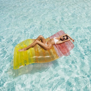<b>Large</b> <b>Inflatable</b> Luxury Clear Chaise Lounger <b>Pool</b> Float,<b>Inflatable</b> Water Sofa <b>Inflatable</b> Ride-ons - Product Image 3