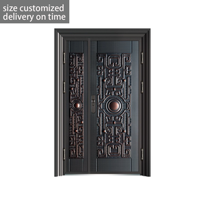 TECHTOPS Kenya Conception de <span class=keywords><strong>porte</strong></span> en acier Palette de couleurs harmonieuse Isolation optimale Intégration de la maison intelligente Double <span class=keywords><strong>portail</strong></span> ouvert - Product Image 5