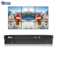 Controlador Profesional de Pantalla Múltiple de 4 Entradas y 9 Salidas, Software para Computadora Superior, Ventana de Arrastre, Nombre Personalizado para Señalización Digital de Pared