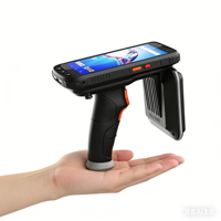 Lecteur RFID portable Android à prix abordable, longue portée 5G IP65 pour entrepôt, capacité de lecture d'étiquettes UHF