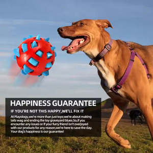 Dayanıklı TPR köpek çiğnemek oyuncak gıcırtılı ses dikenli doku köpek diş çıkarma diş temizleme ve çevre dostu oyun - Product Image 3