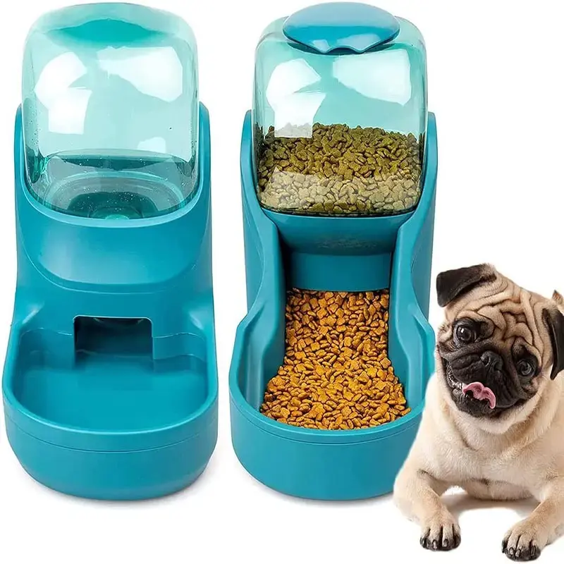 An toàn Thiết kế mới tự động chó và mèo tự pha chế trọng lực thức ăn vật nuôi trung chuyển và máy rút nước với hai phong cách