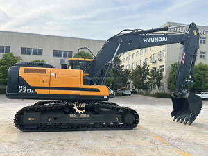 Excavatrice sur chenilles d'occasion Hyundai HX220HD 220 R220-9S 305 330-9 de 22 tonnes, d'origine coréenne, moteur Cummins, composants principaux de l'engrenage, modèle 2019 - Product Image 3