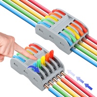 Borne de connecteur de câble rapide Bornes de câblage à sertir rapide sans soudure Connecteurs de fil électrique parallèles pour éclairage Led