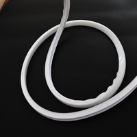 1212 Carré Avant Émission Flexible Silicone LED Néon Lumière Tube Profil Structure Creuse pour DIY Éclairage Personnalisation
